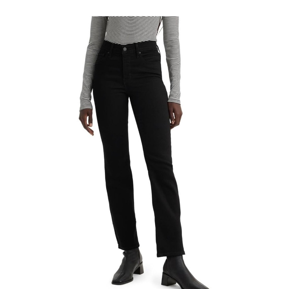 NWT Levi's 314 Black Shaping Straight Leg Jeans